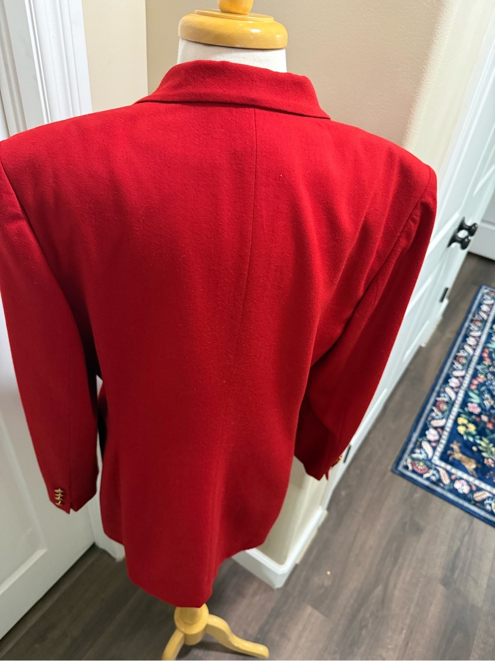 Vintage Lauren Ralph Lauren Red Blazer with Crest Patch - Picture 6 of 9